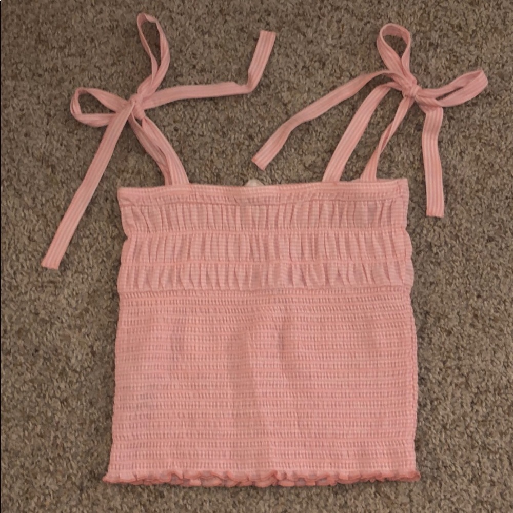 Forever 21. Tank top. Orange and white stripe.